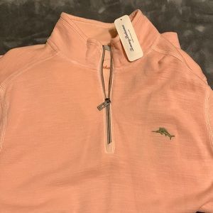 Tag still on! Brand new Tommy Bahama mens quarter zip- size M.